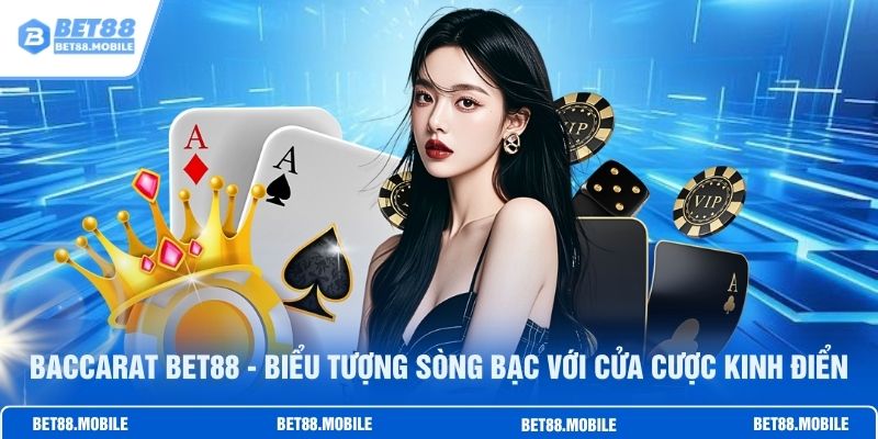 Baccarat BET88 - Biểu Tượng Sòng Bạc Với Cửa Cược Kinh Điển