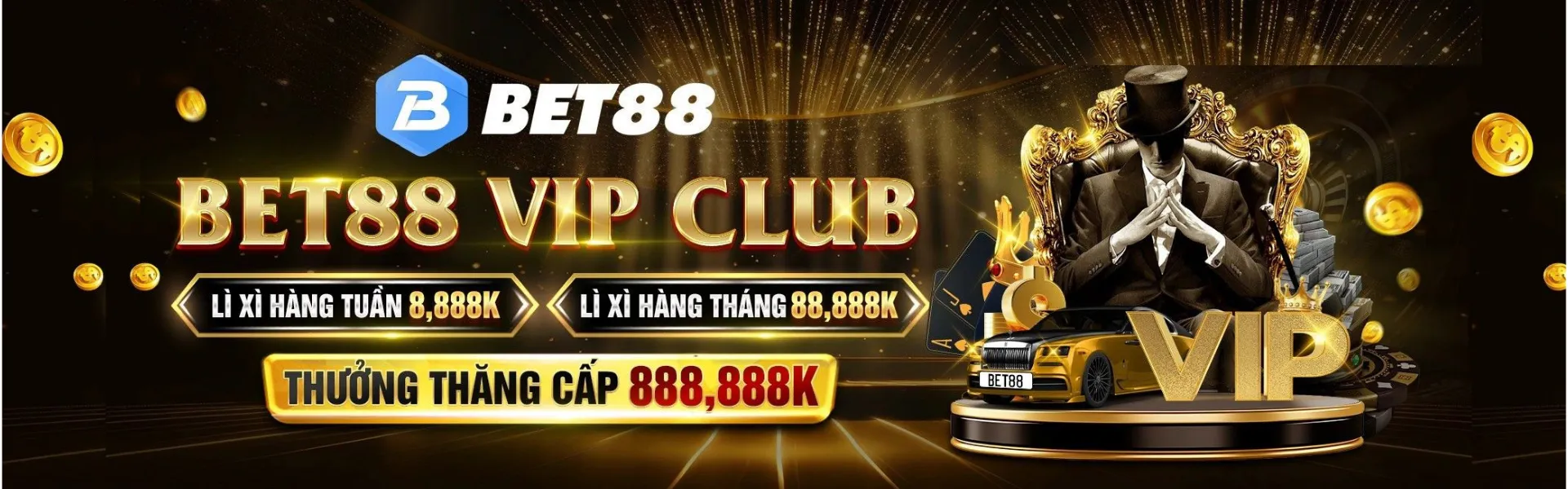 Banner BET88 giới thiệu nền tảng cá cược thể thao và casino trực tuyến